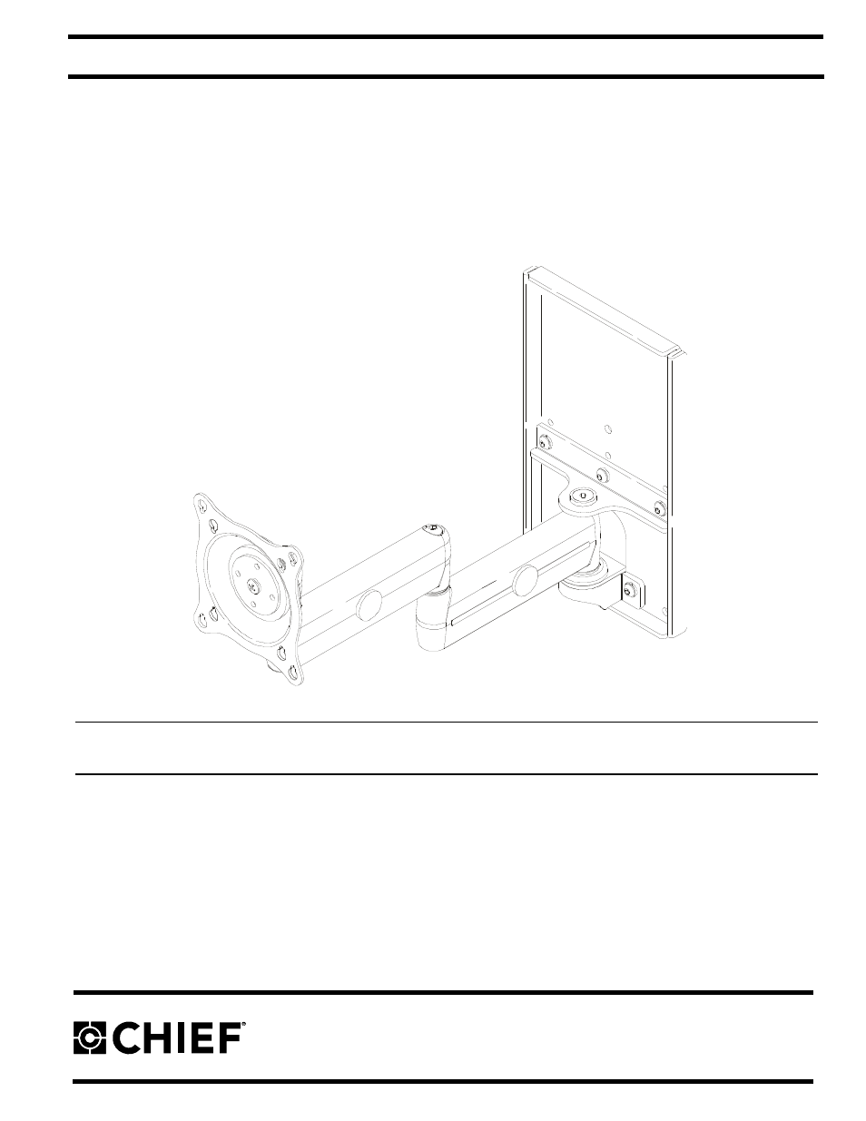 CHIEF FWDSK110 User Manual | 8 pages