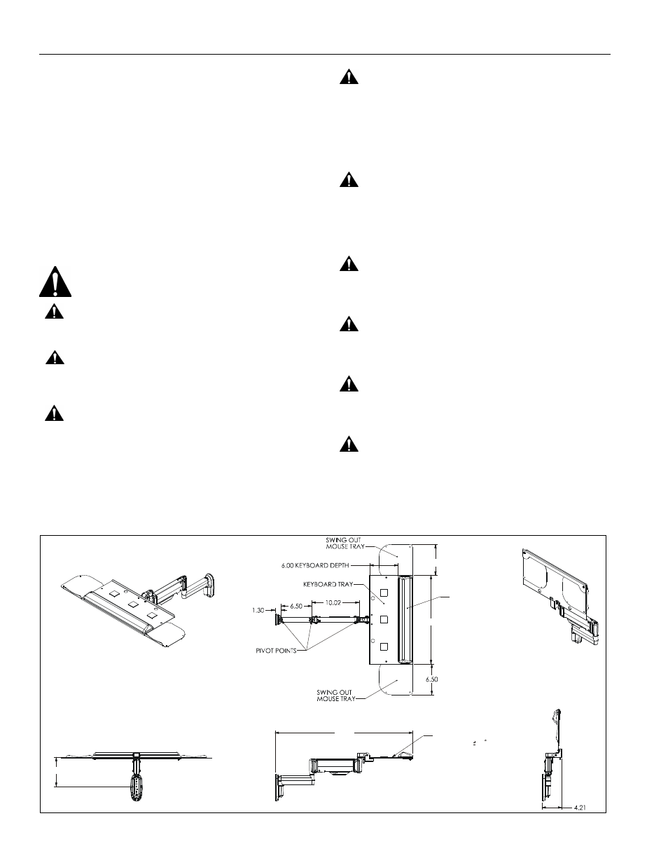 Disclaimer, Important safety instructions, Save these instructions-- dimensions | CHIEF KWK-110 User Manual | Page 2 / 8