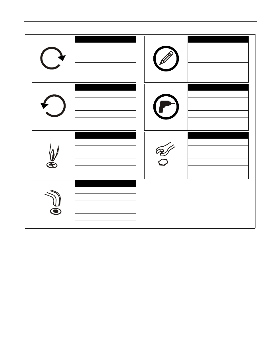 Legend | CHIEF KWK-110 User Manual | Page 3 / 8