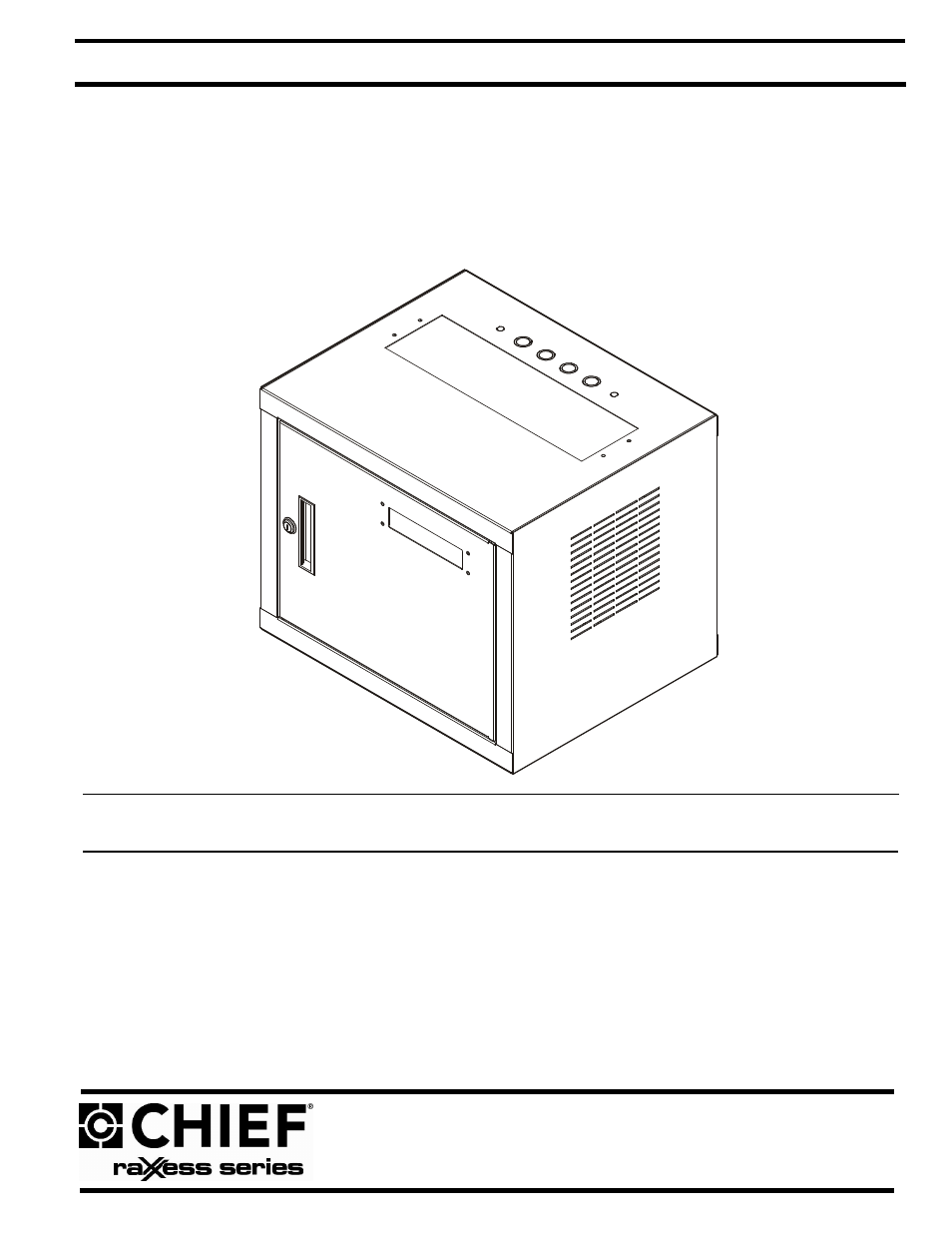 CHIEF NW2 Series User Manual | 12 pages