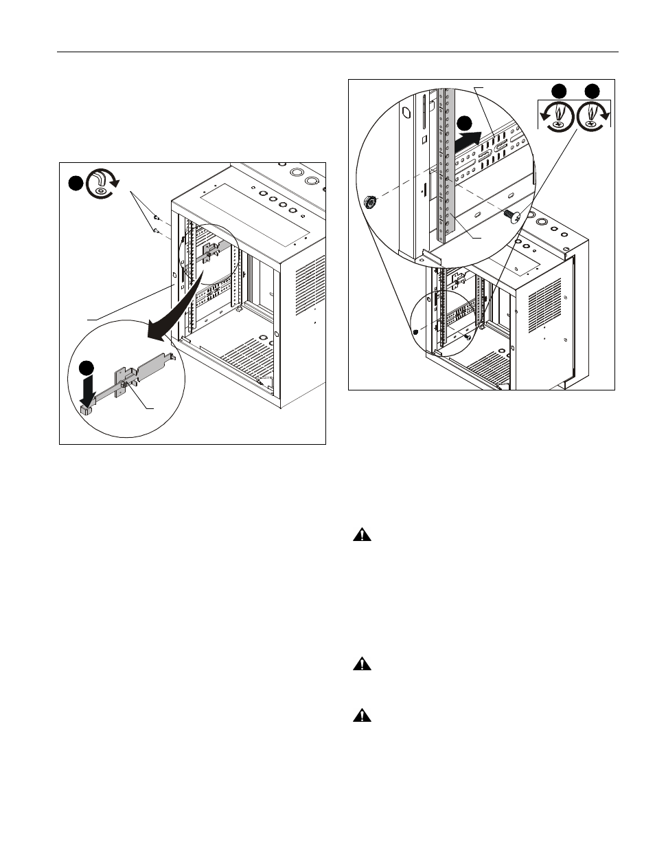 Loading the rack | CHIEF NW1 Series User Manual | Page 7 / 8