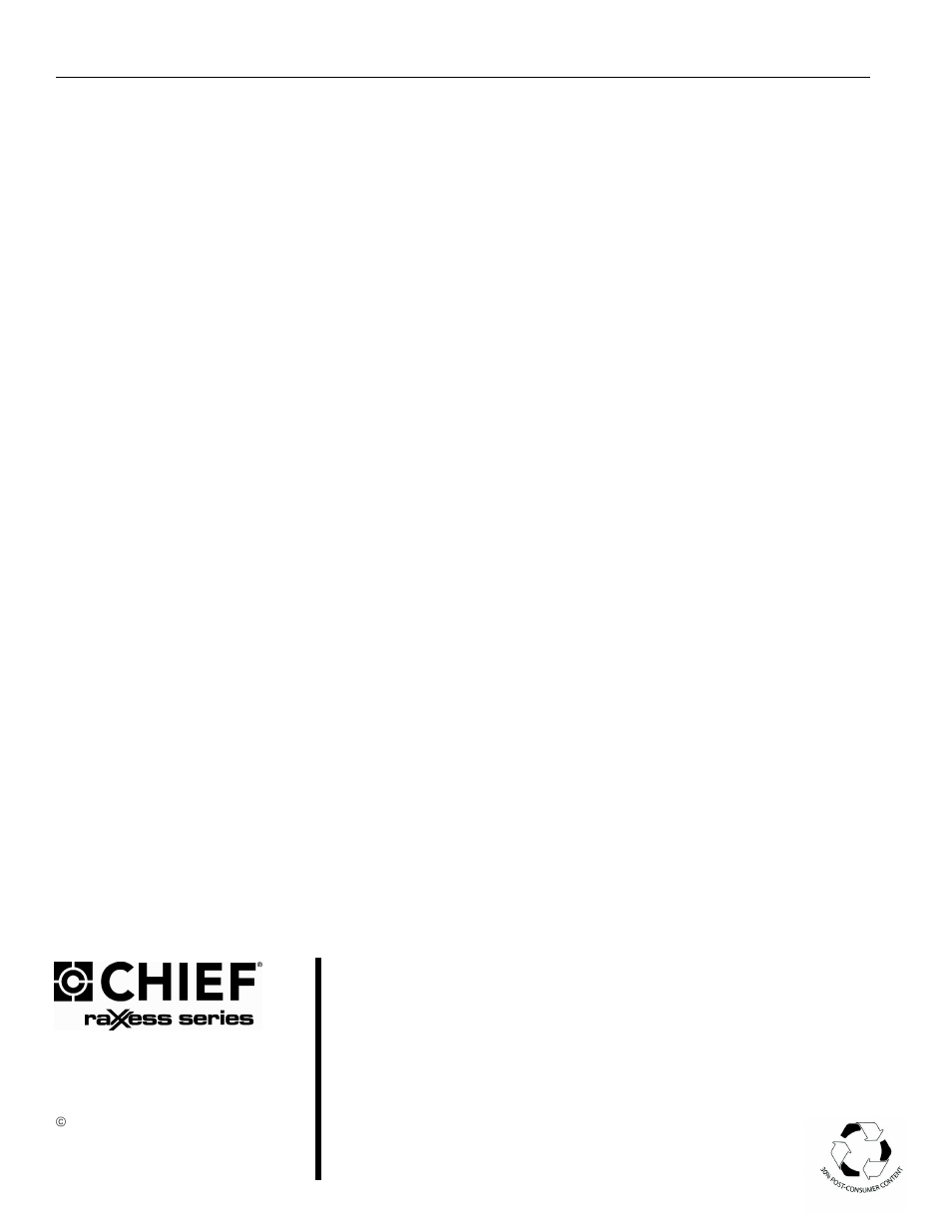 CHIEF NG1D28-36-44 User Manual | Page 8 / 8