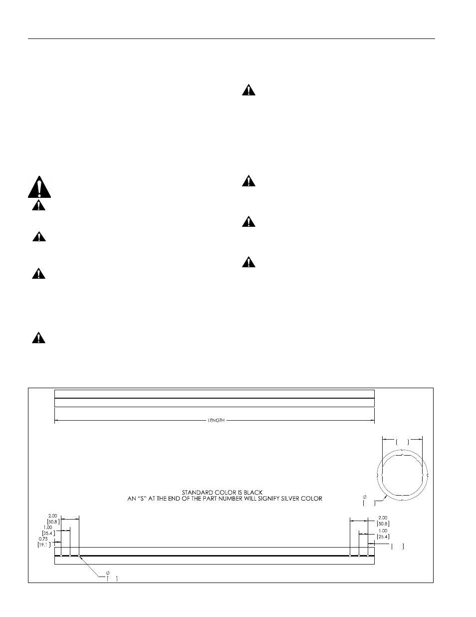 Disclaimer, Important safety instructions, Save these instructions-- dimensions | CHIEF CPA Series Columns User Manual | Page 2 / 4