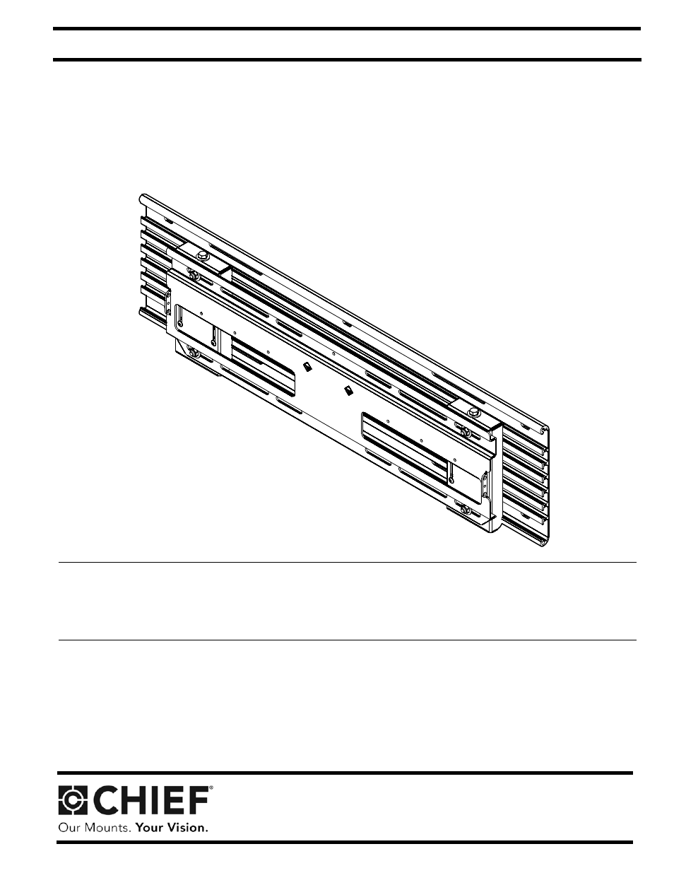 CHIEF PAC391B User Manual | 8 pages