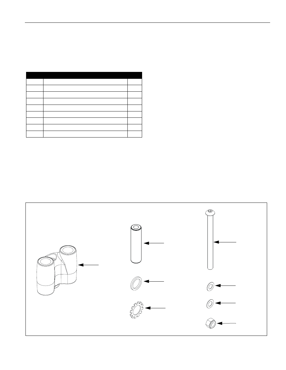 Parts | CHIEF KSA1011 User Manual | Page 3 / 8