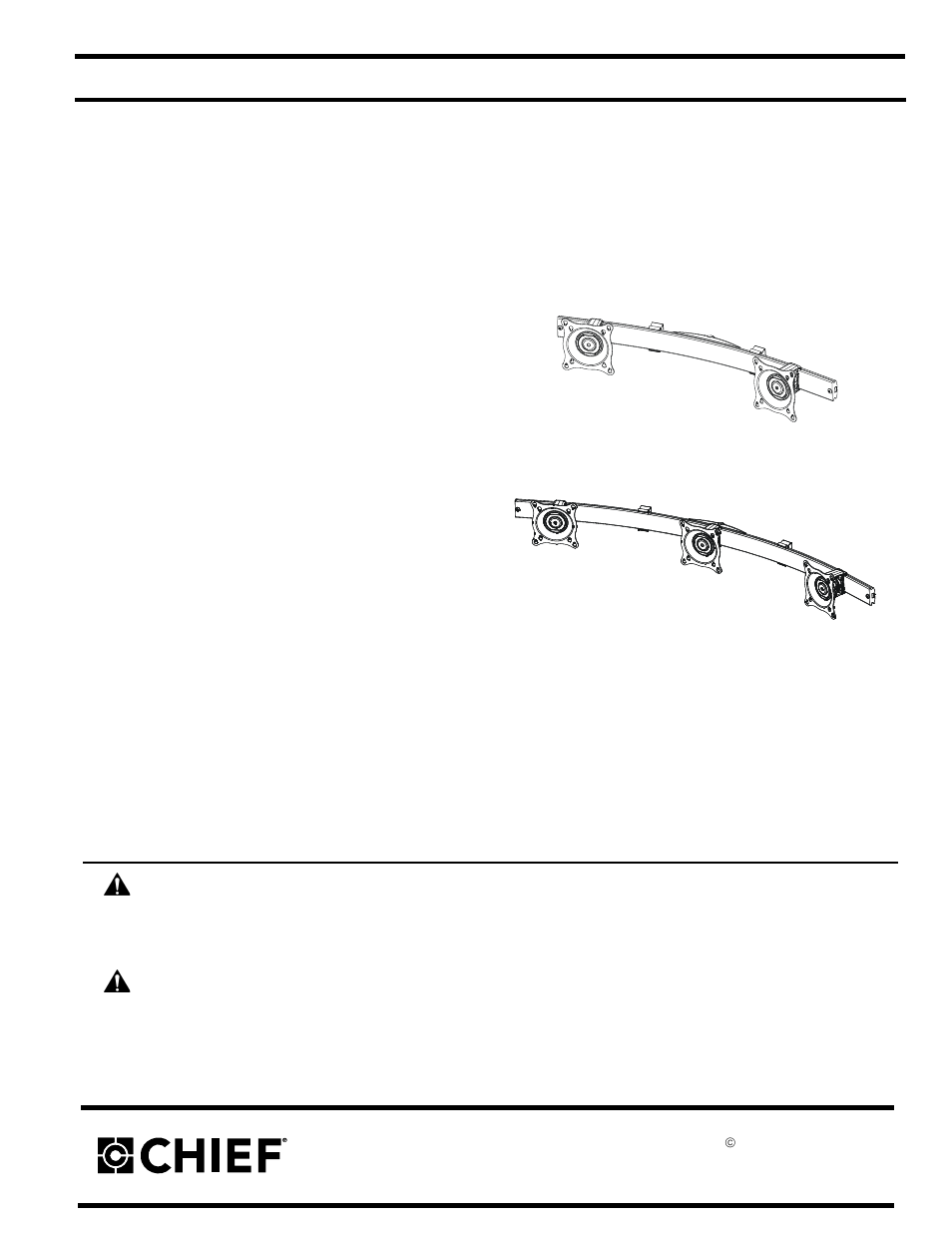 CHIEF KTA320_325 User Manual | 8 pages