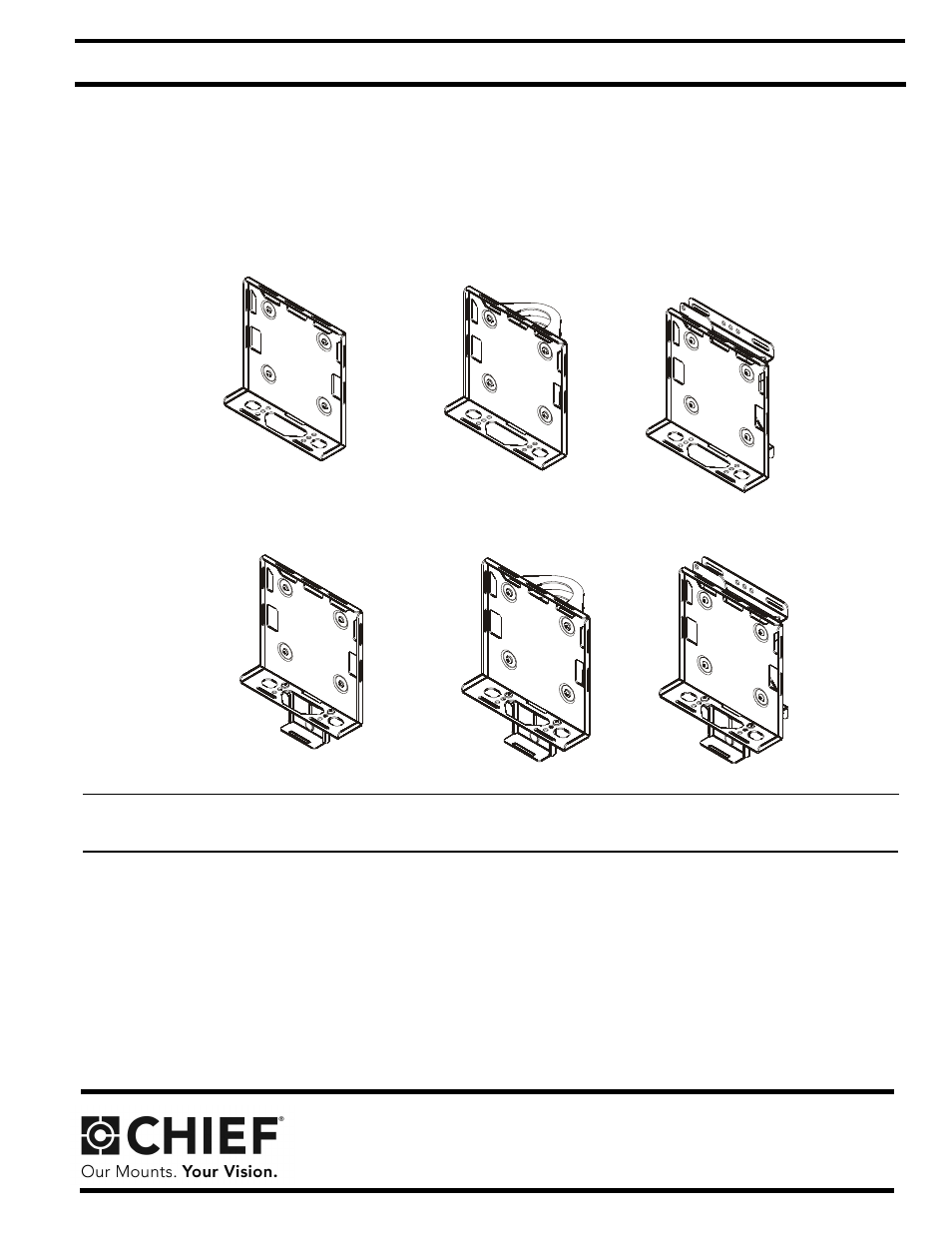 CHIEF PAC260 Series User Manual | 12 pages