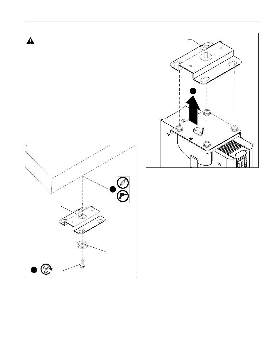 Installing mount to desk | CHIEF KSA1020 User Manual | Page 11 / 12