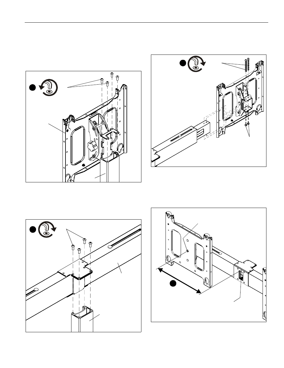 Assembly and installation | CHIEF PAC722 User Manual | Page 5 / 8