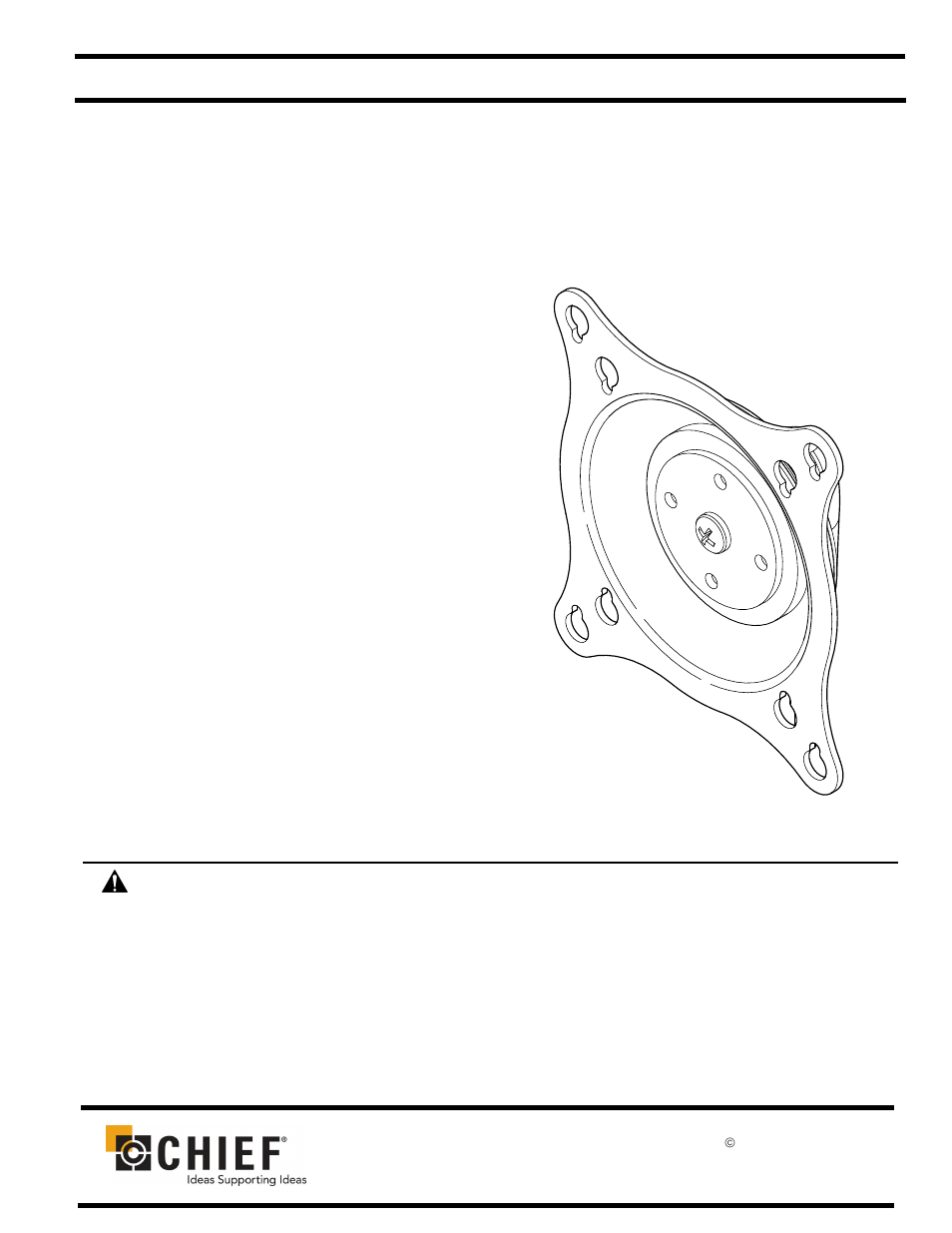 CHIEF KSA1014 User Manual | 6 pages