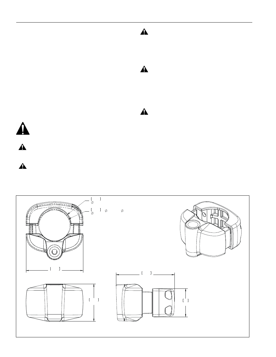 Disclaimer, Important warnings and cautions, Dimensions | CHIEF KSA1017 User Manual | Page 2 / 8