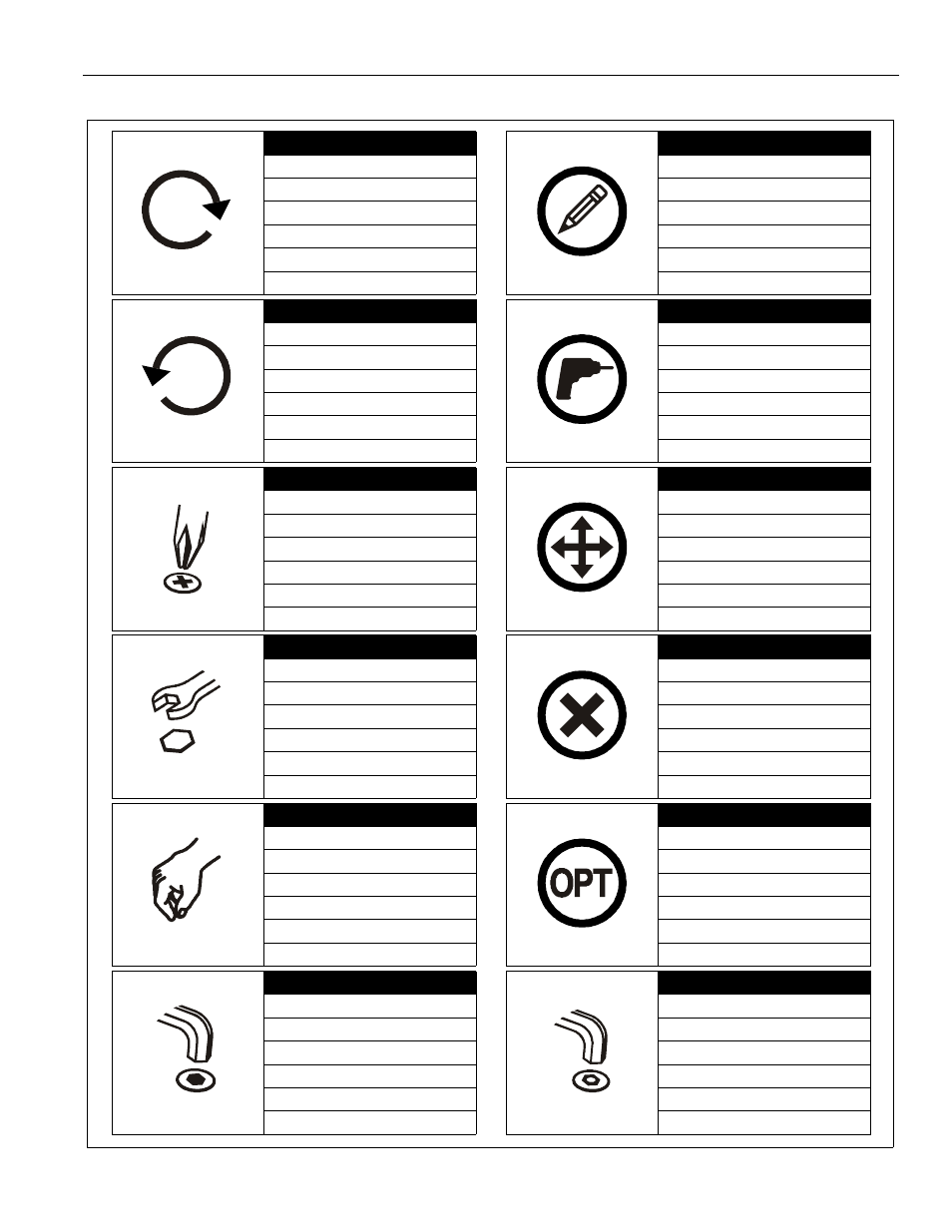 Legend | CHIEF KSA1019 User Manual | Page 3 / 8