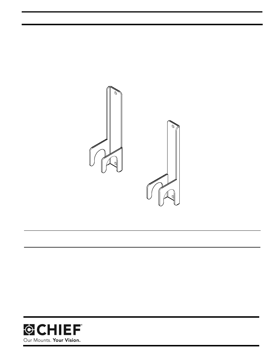 CHIEF FCA100 User Manual | 4 pages