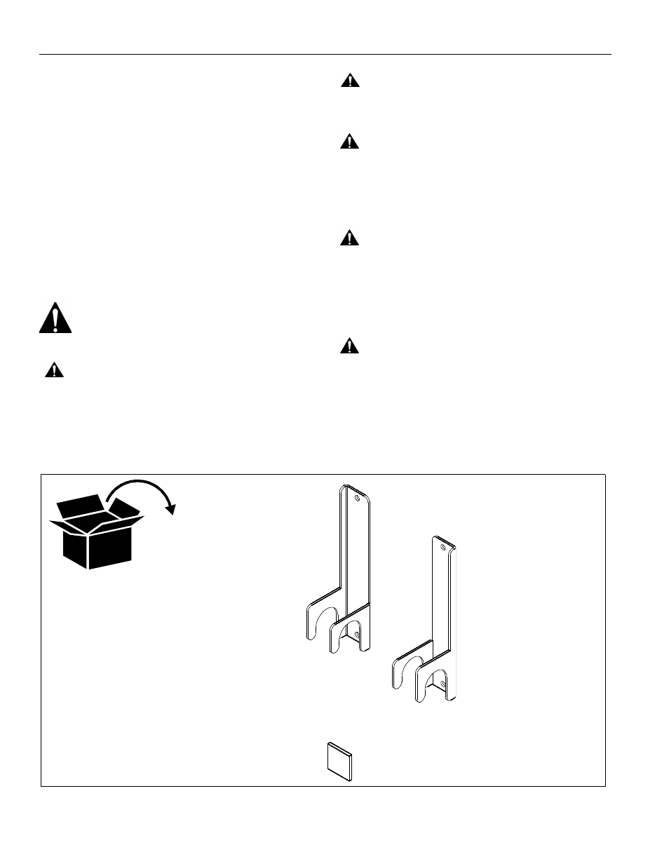 Disclaimer, Important warnings and cautions, Parts | CHIEF FCA100 User Manual | Page 2 / 4