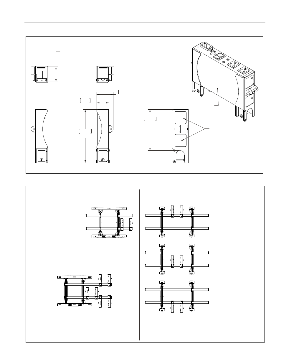 Dimensions, Installation instructions fca102 3 | CHIEF FCA102 User Manual | Page 3 / 8