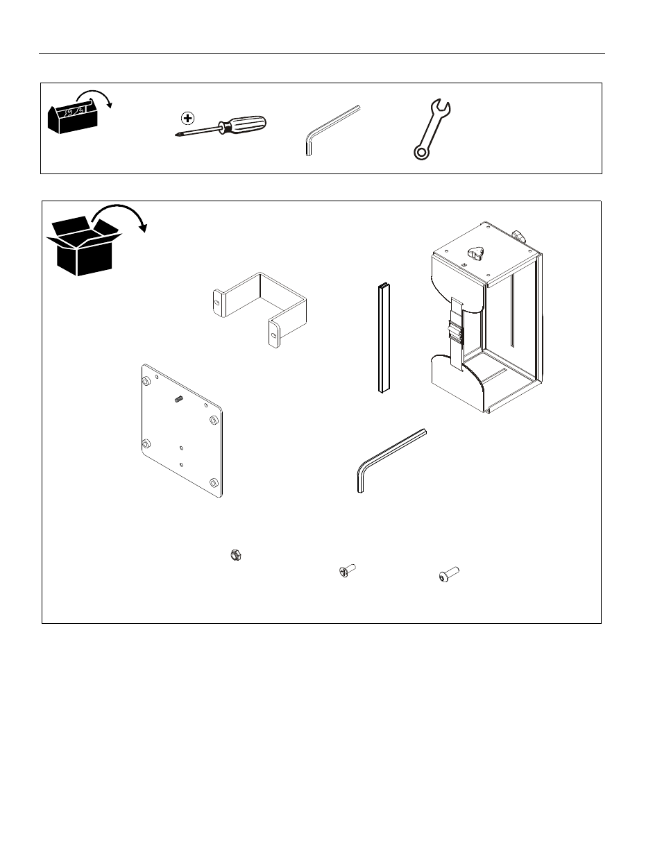 Tools required for installation parts | CHIEF QMP1C User Manual | Page 4 / 8