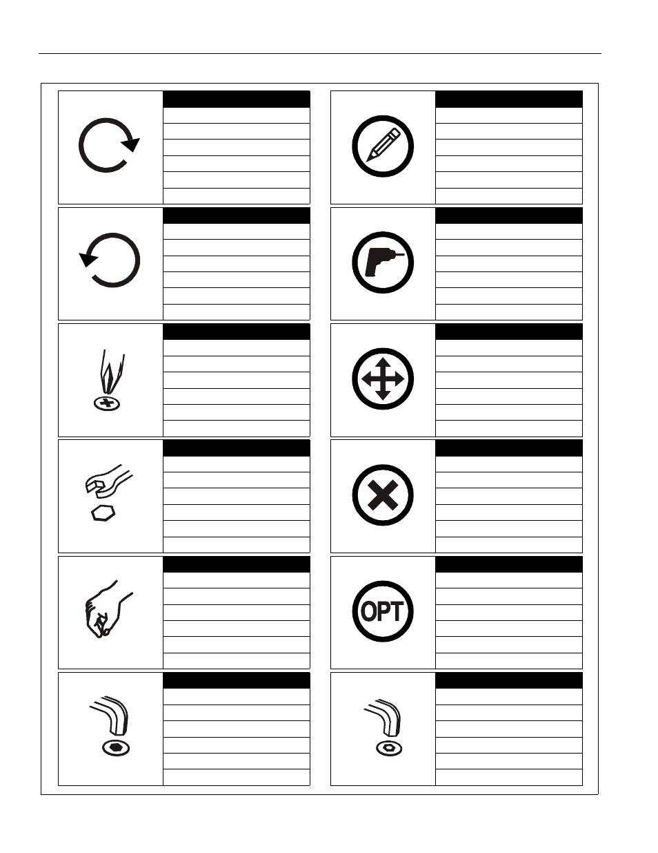 Legend | CHIEF FCABX18_36 User Manual | Page 5 / 8