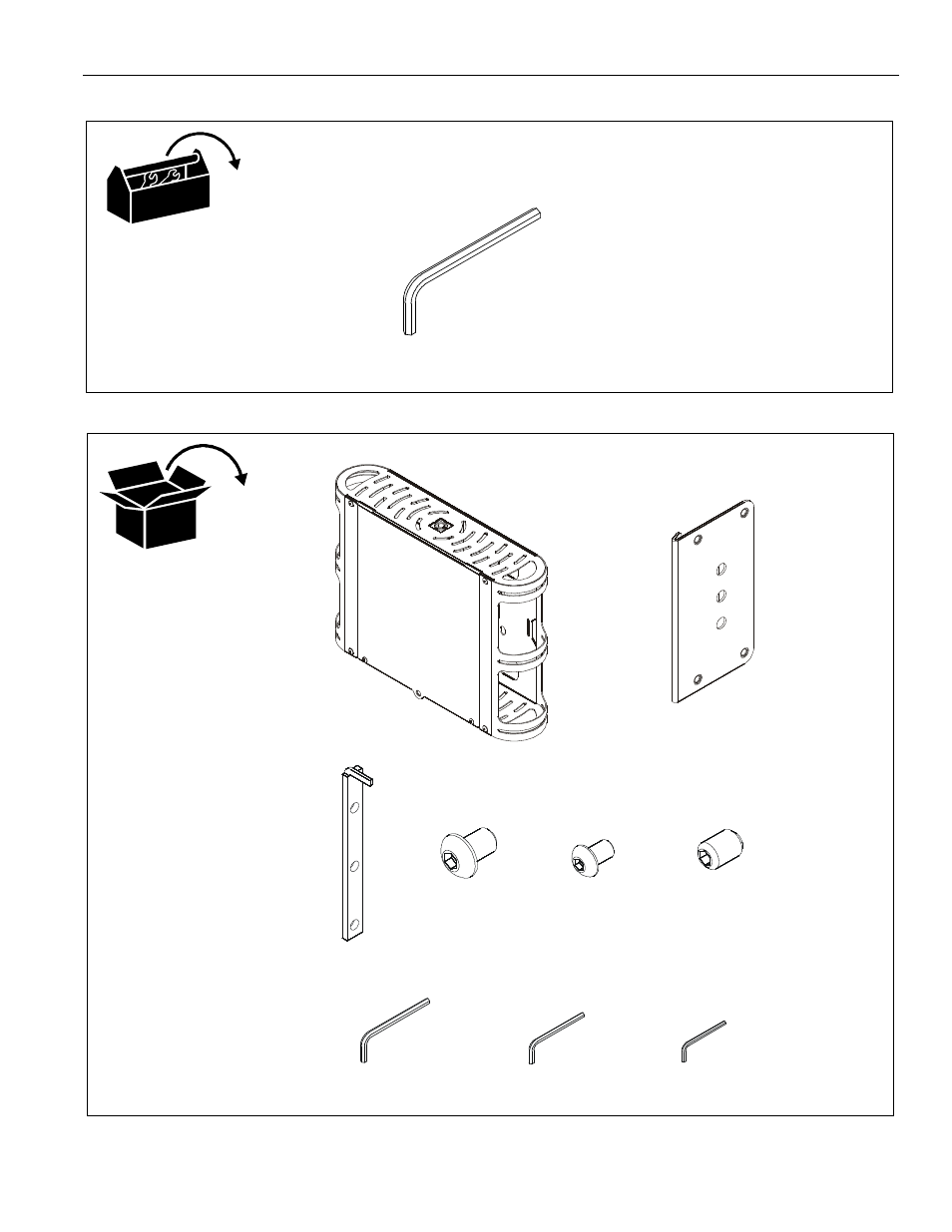 Tools required for installation parts | CHIEF FCA650_651 User Manual | Page 5 / 8