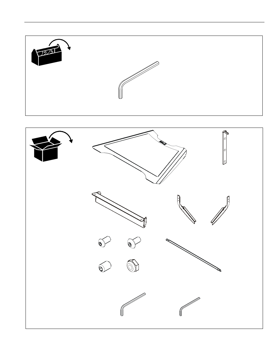 Tools required for installation parts | CHIEF FCA611 User Manual | Page 5 / 8