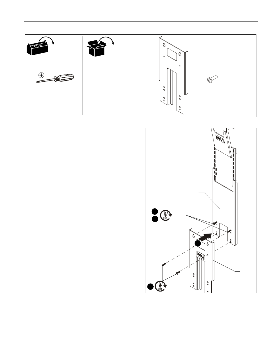 Tools required for installation / parts, Installation | CHIEF FCA104 User Manual | Page 3 / 4