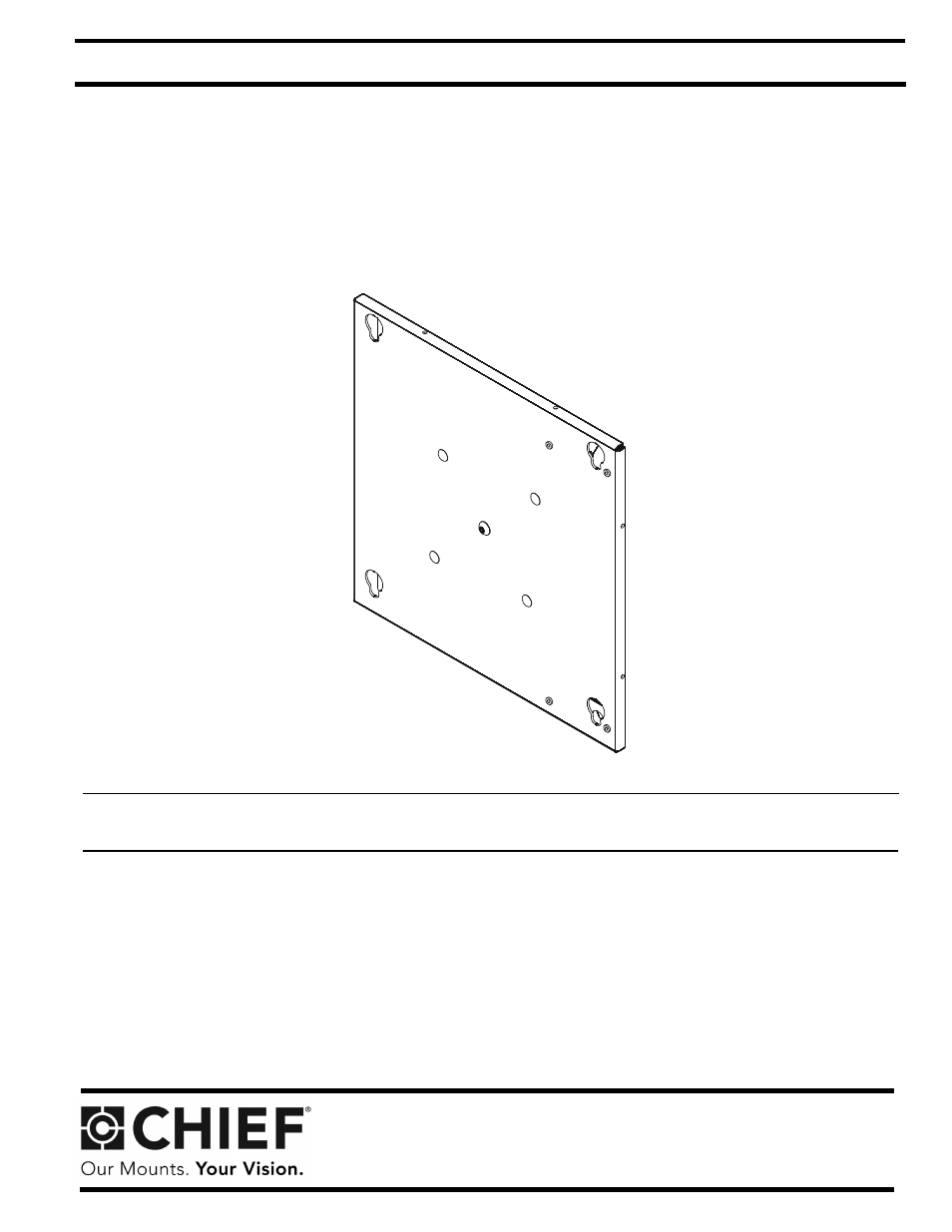 CHIEF PAC400 User Manual | 8 pages