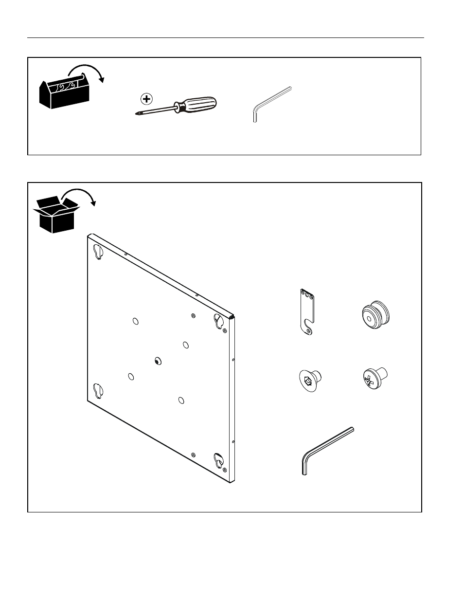 Tools required for installation parts | CHIEF PAC400 User Manual | Page 4 / 8