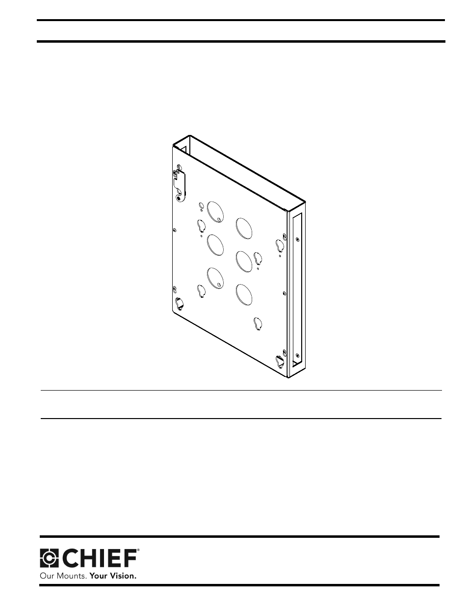 CHIEF PAC253 User Manual | 8 pages