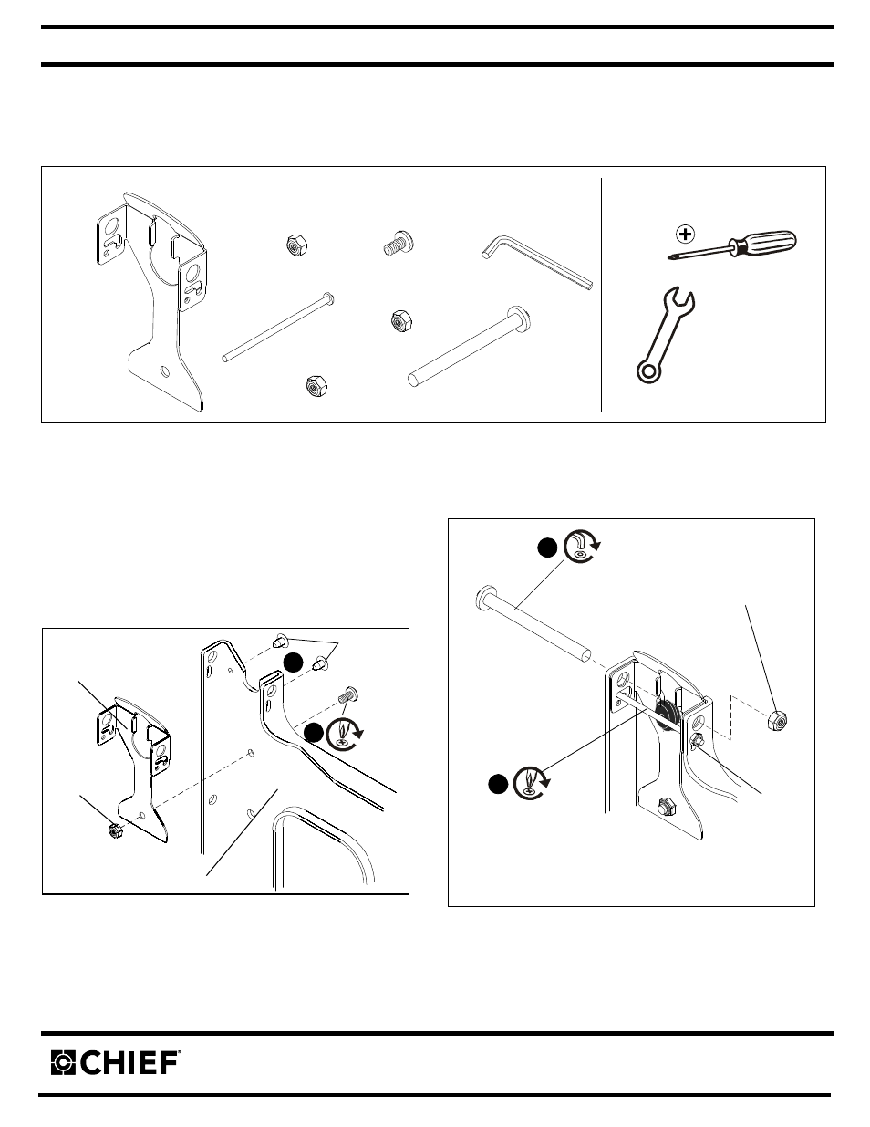 CHIEF PAC136 User Manual | 1 page