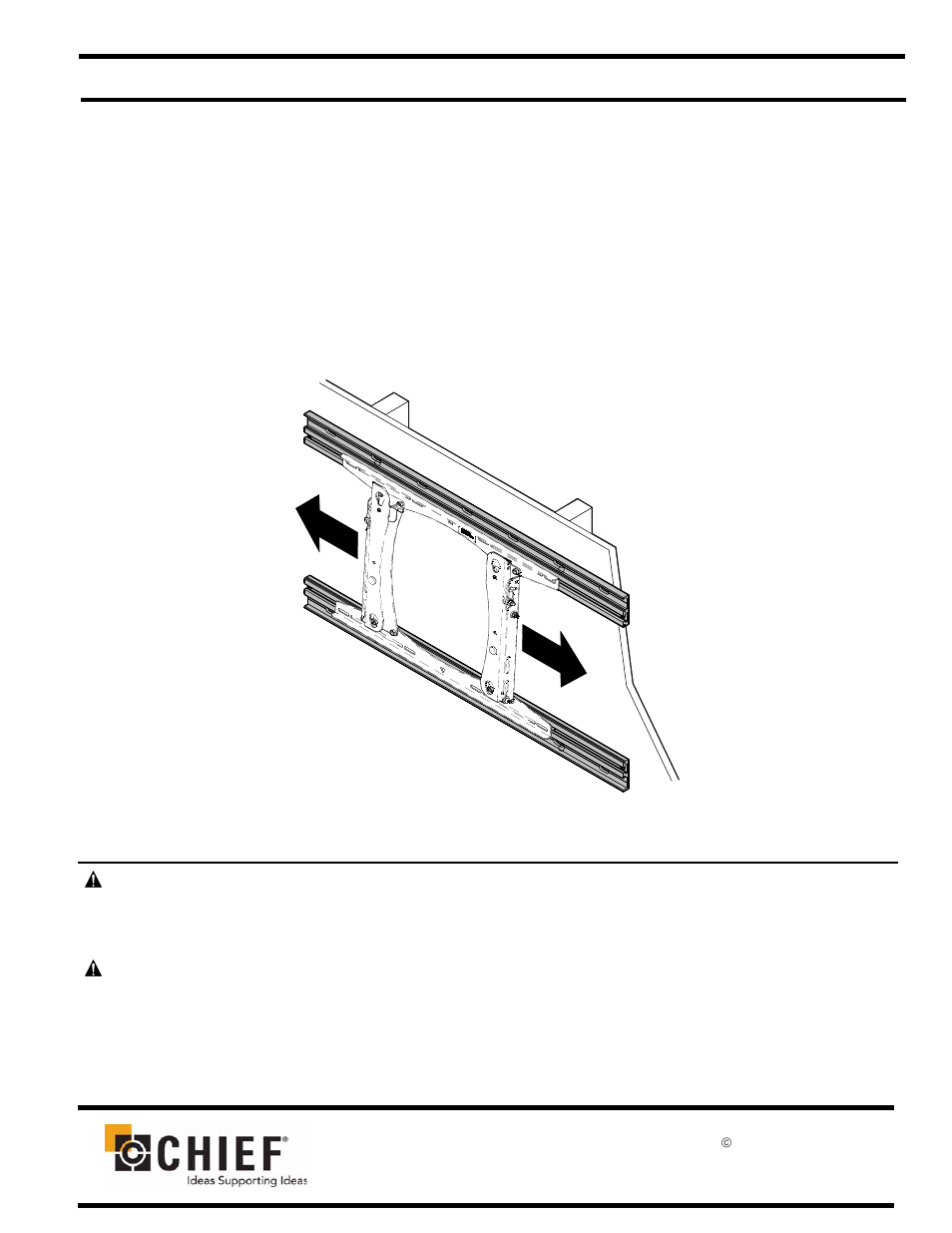 CHIEF PAC126 User Manual | 8 pages