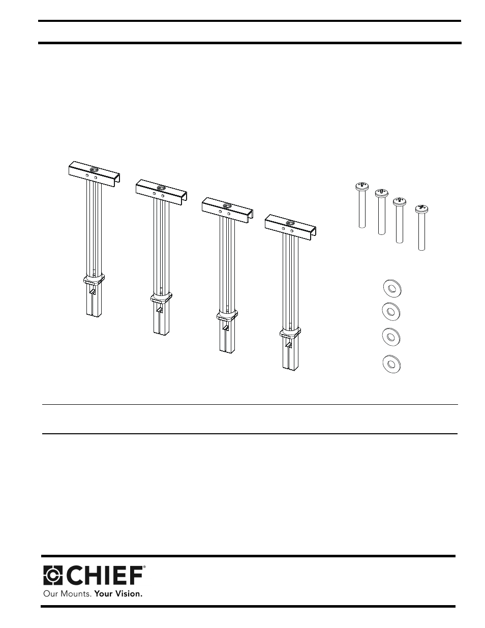 CHIEF PAC115-116-117 User Manual | 8 pages