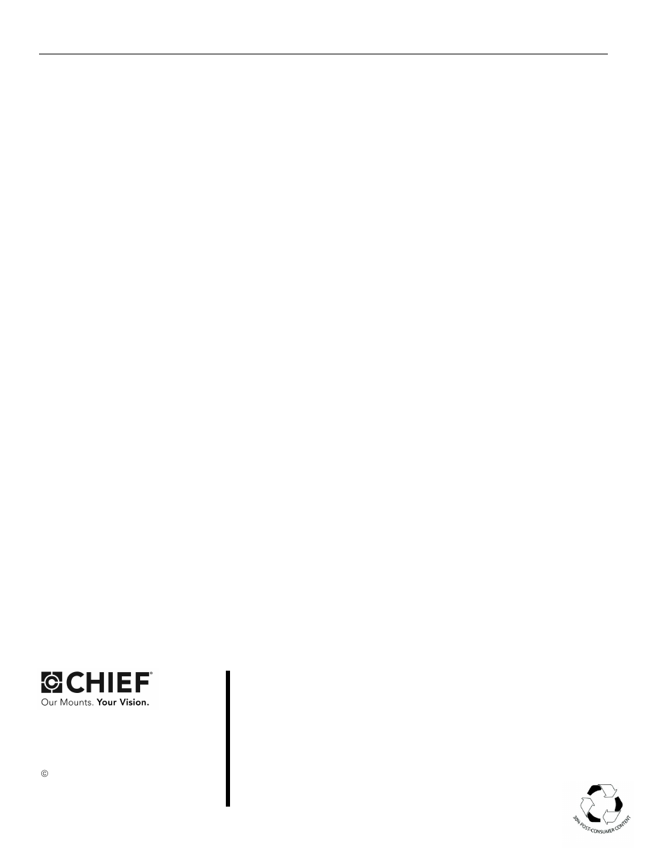 CHIEF MAC251 User Manual | Page 8 / 8