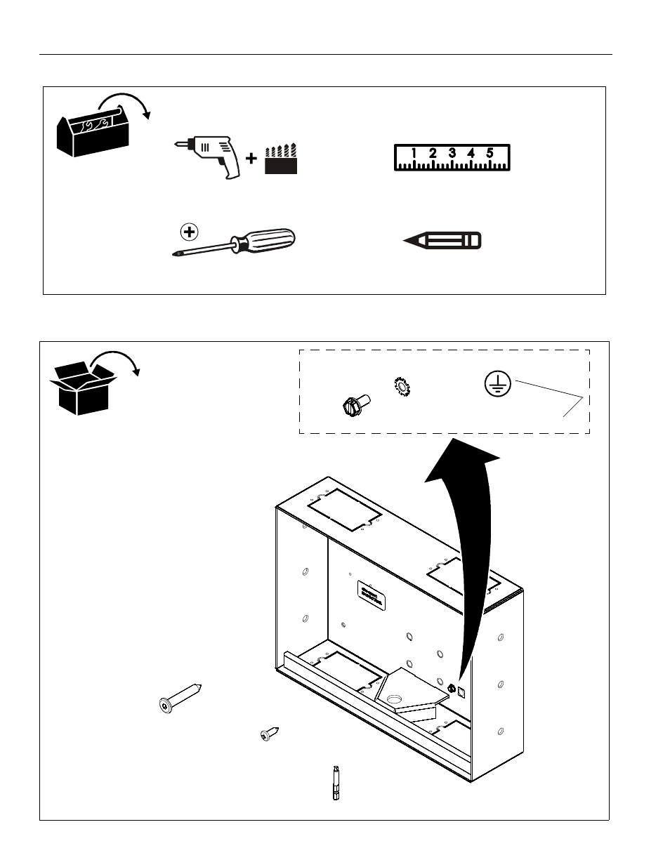 Tools required for installation parts | CHIEF FAC501 User Manual | Page 4 / 8