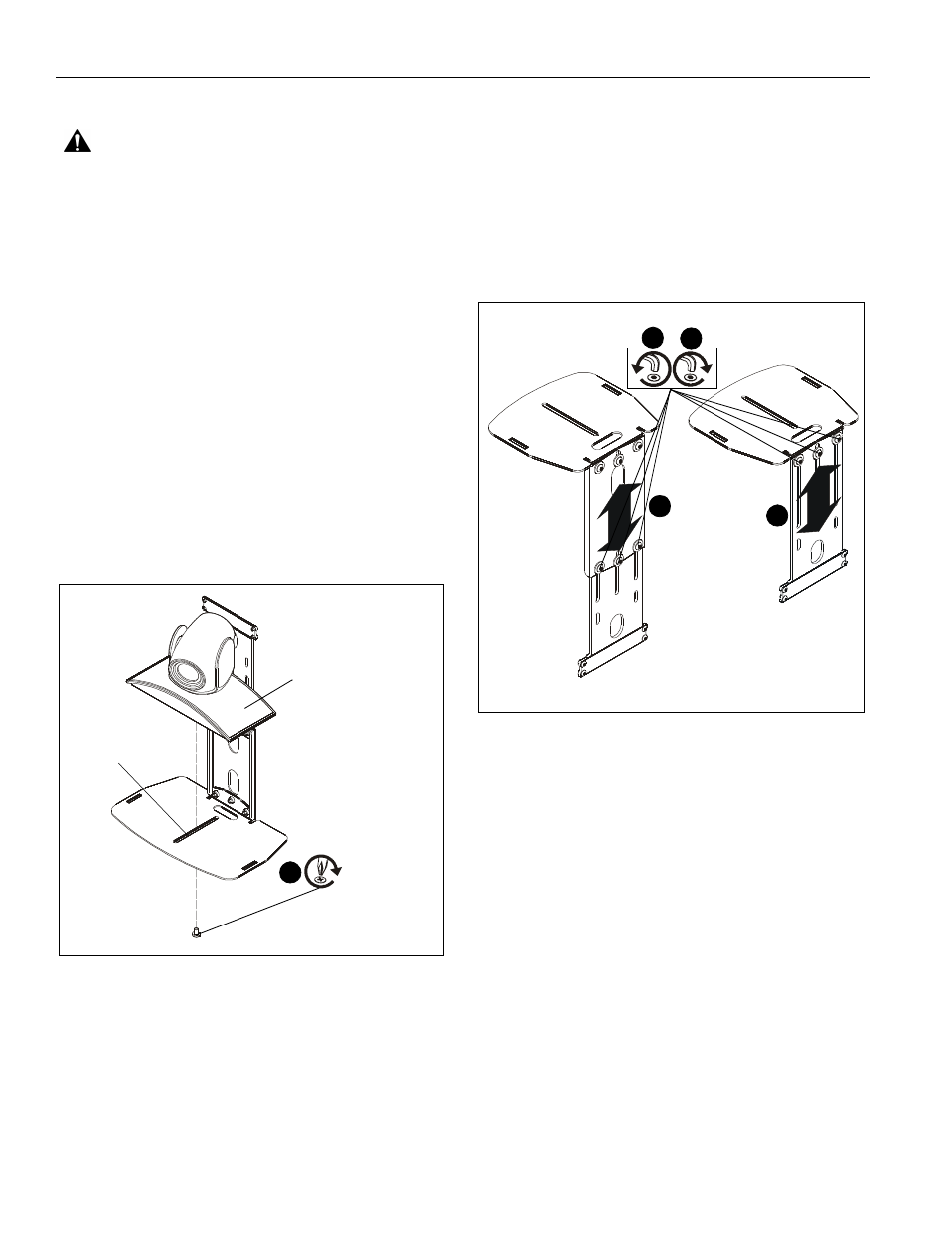 Camera/component installation, Adjustments | CHIEF TA250 User Manual | Page 8 / 12