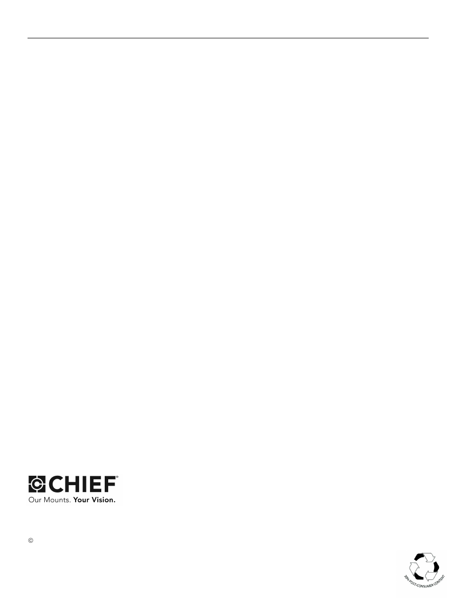 CHIEF PSBU User Manual | Page 8 / 8
