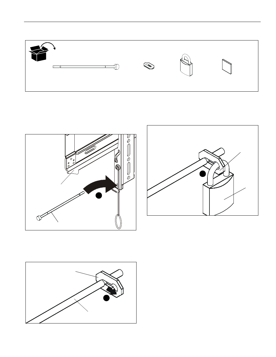 Parts for installation assembly and installation | CHIEF PACLK1 User Manual | Page 3 / 4