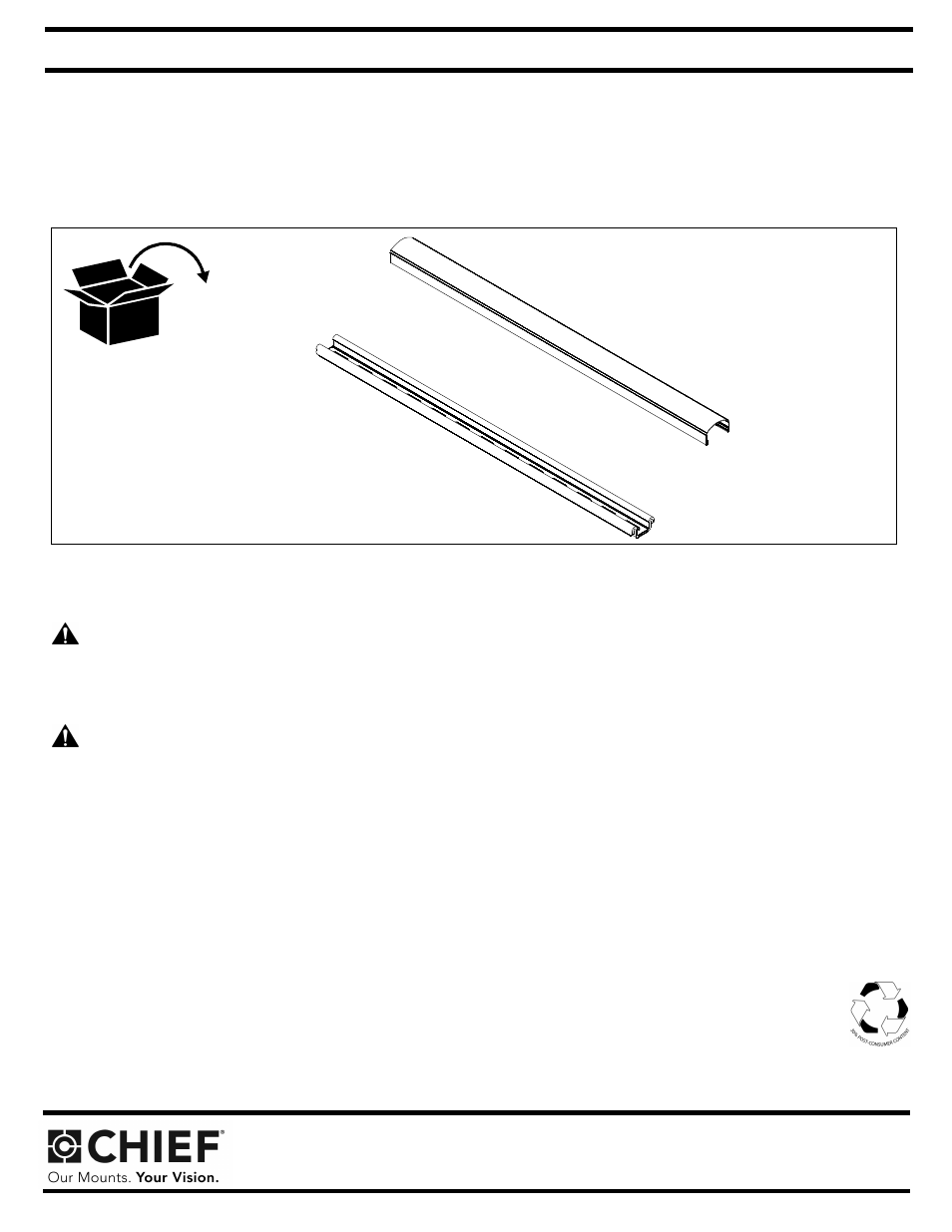 CHIEF PACIW124 User Manual | 1 page