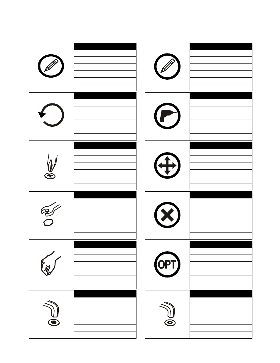 Legend | CHIEF PACHFK1 User Manual | Page 3 / 8