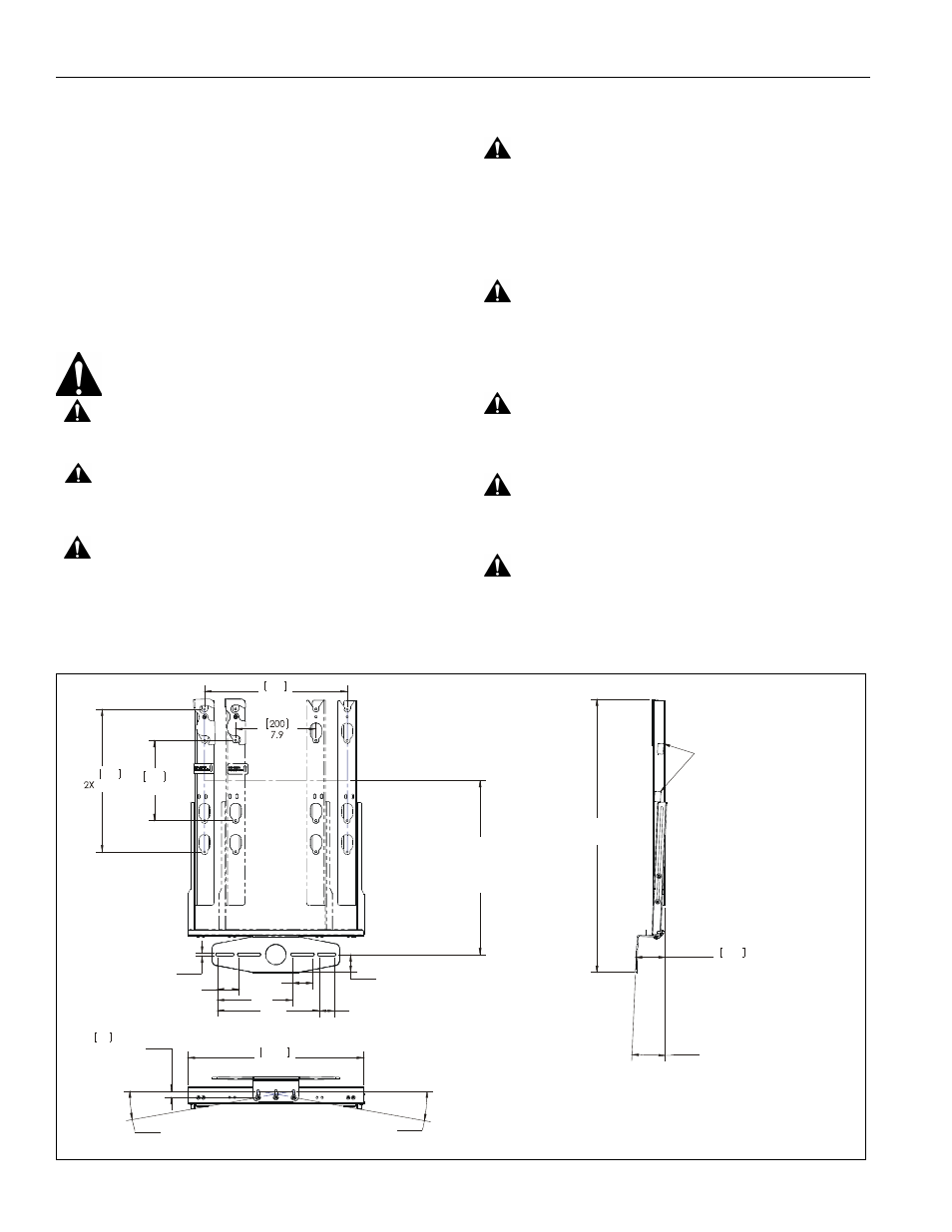 Disclaimer, Important safety instructions, Save these instructions-- dimensions | Paccc2 installation instructions 2, Warning, Caution | CHIEF PACCC2 User Manual | Page 2 / 8