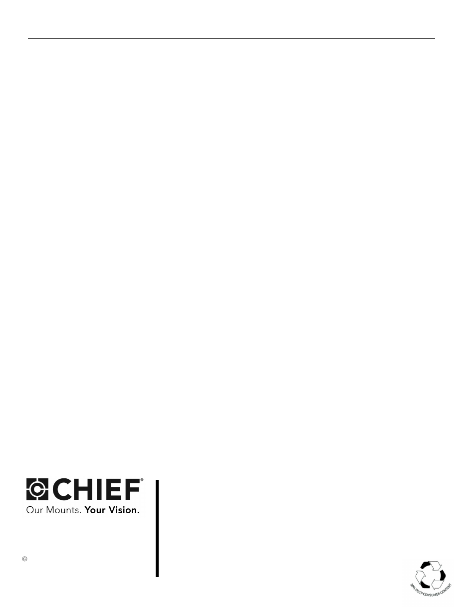 CHIEF PACCC2 User Manual | Page 8 / 8