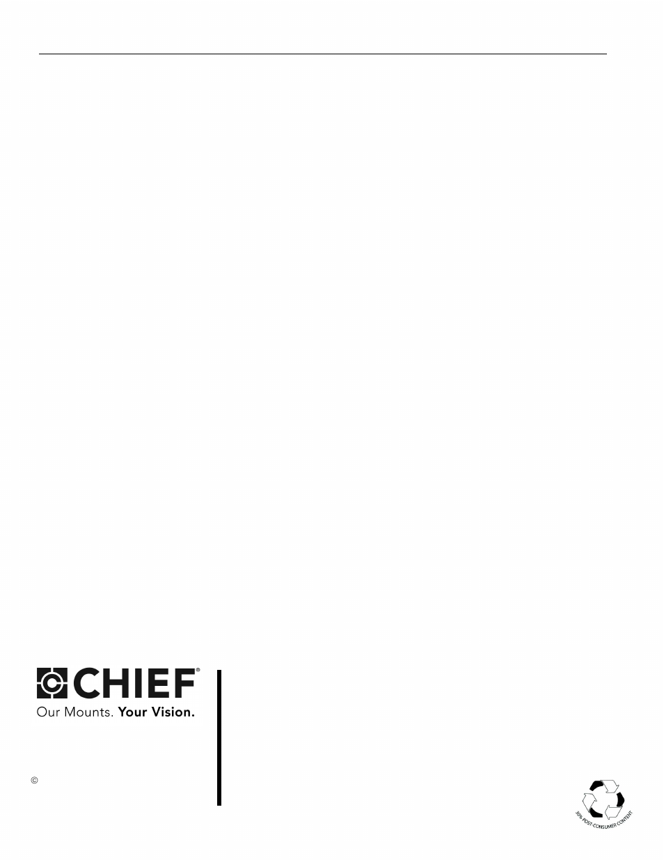 CHIEF PACCC1 User Manual | Page 8 / 8