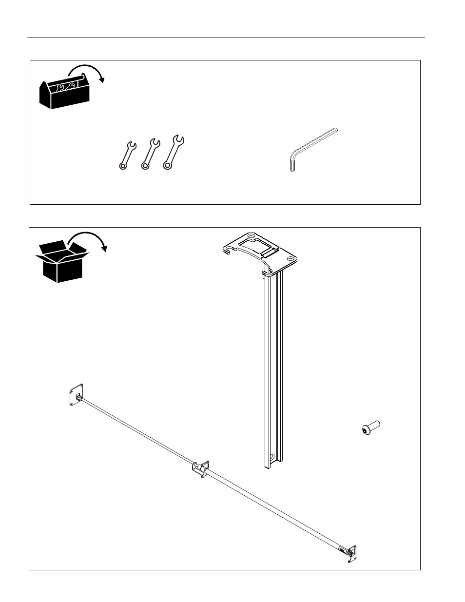 Tools required for installation parts | CHIEF PAC780-782-784 User Manual | Page 4 / 12