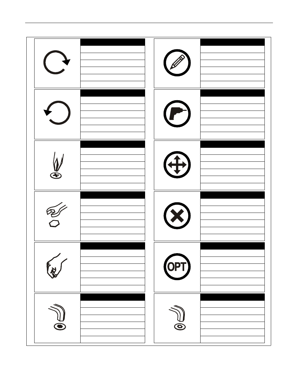 Legend | CHIEF PAC735 User Manual | Page 3 / 8