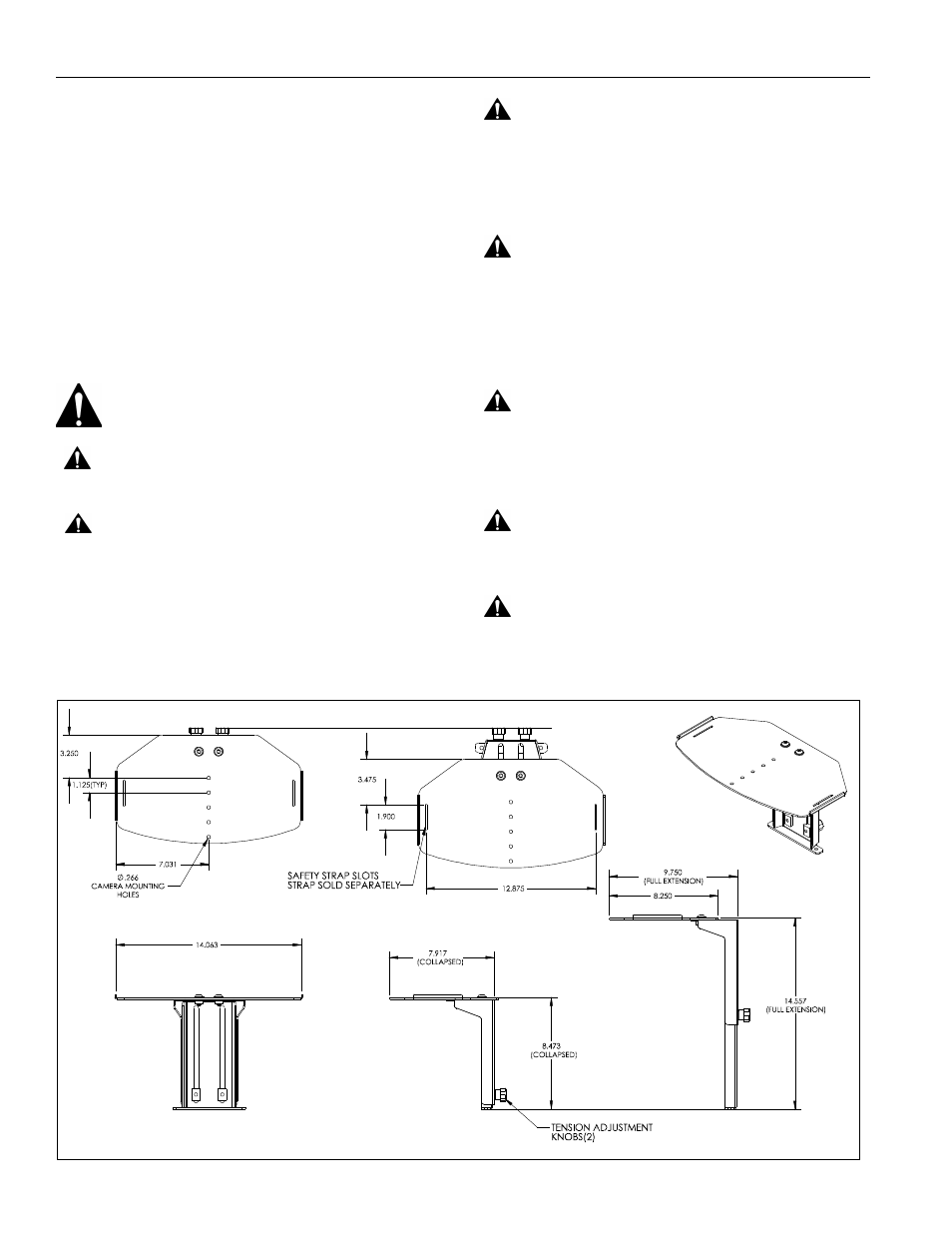 Disclaimer, Important safety instructions, Save these instructions-- dimensions | CHIEF PAC716 User Manual | Page 2 / 8