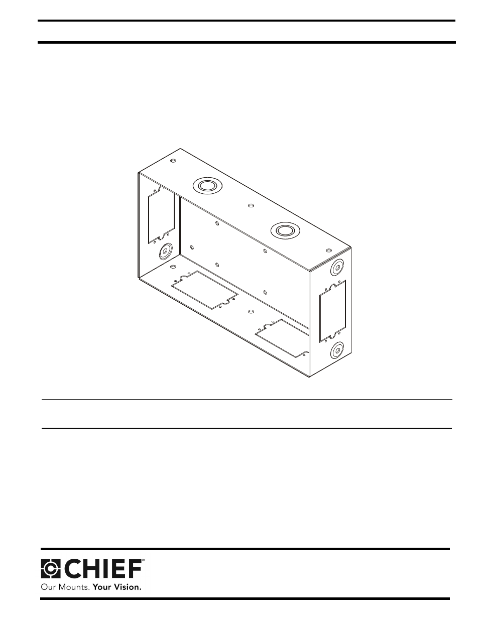 CHIEF PAC522 User Manual | 8 pages