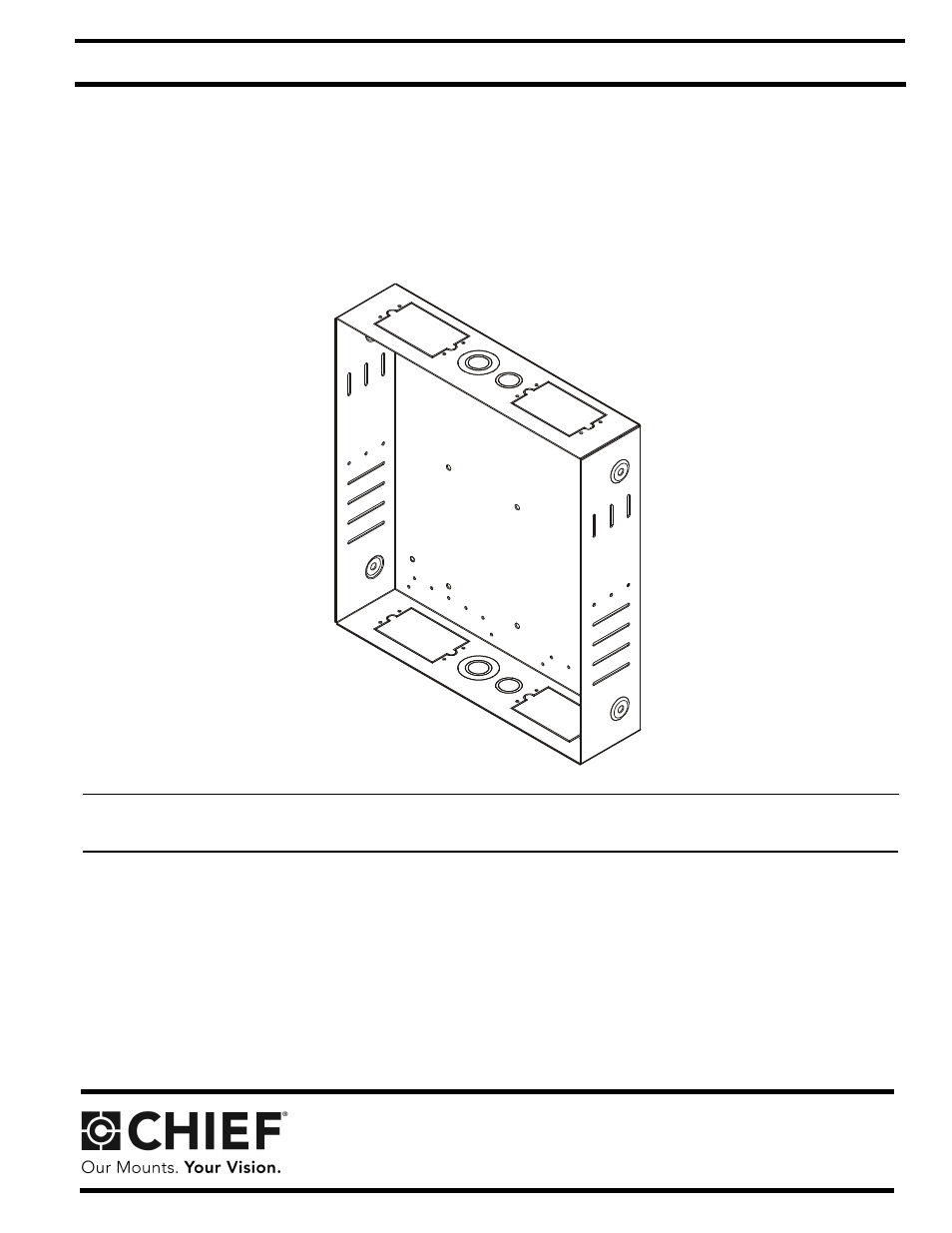 CHIEF PAC516 User Manual | 8 pages