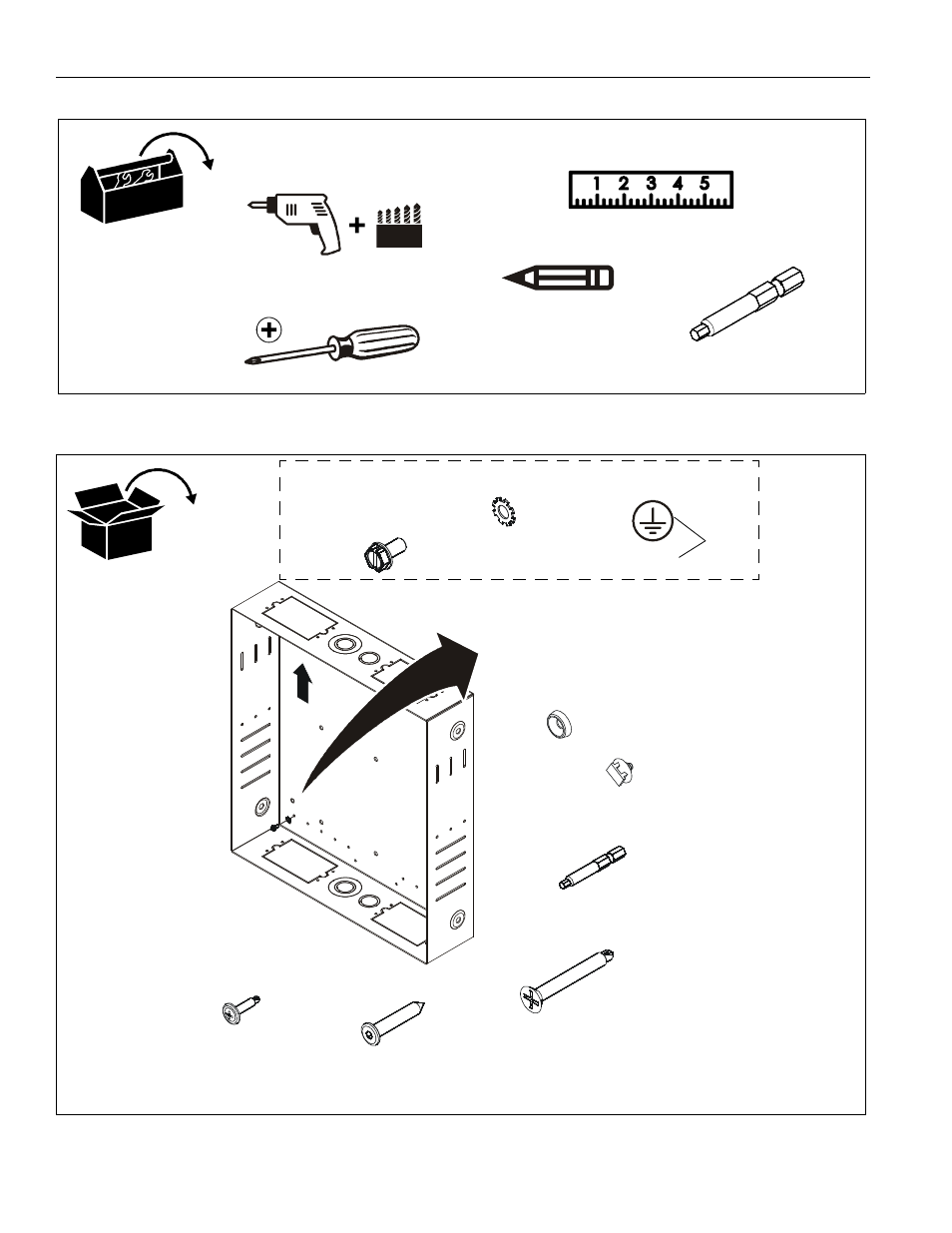 Tools required for installation parts | CHIEF PAC516 User Manual | Page 4 / 8