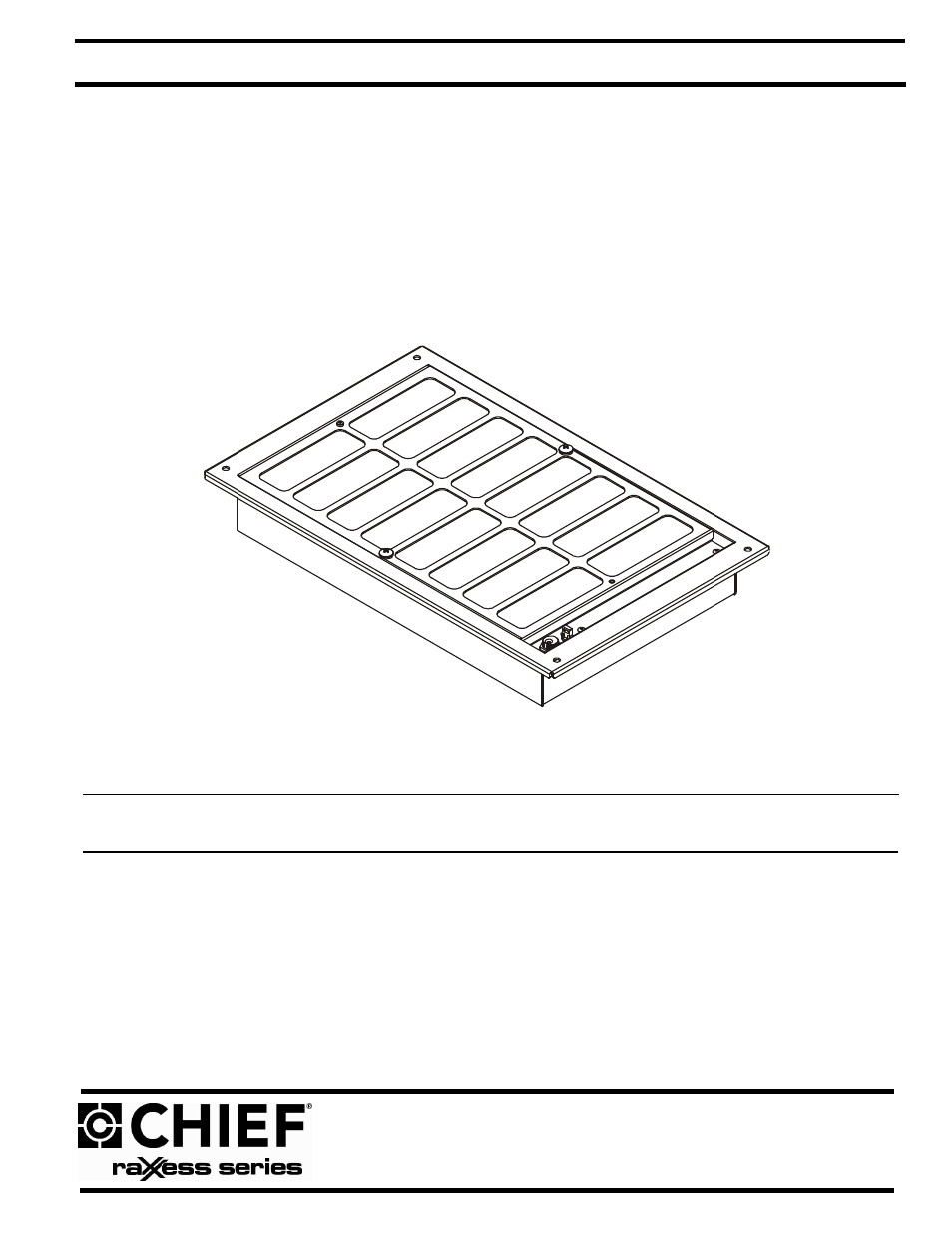 CHIEF NAFB2BW User Manual | 4 pages