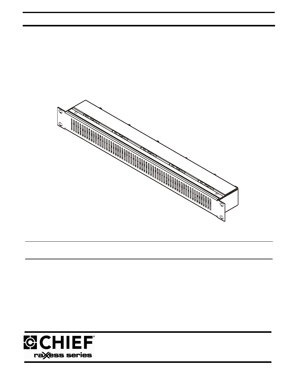 CHIEF NAF15BA User Manual | 4 pages