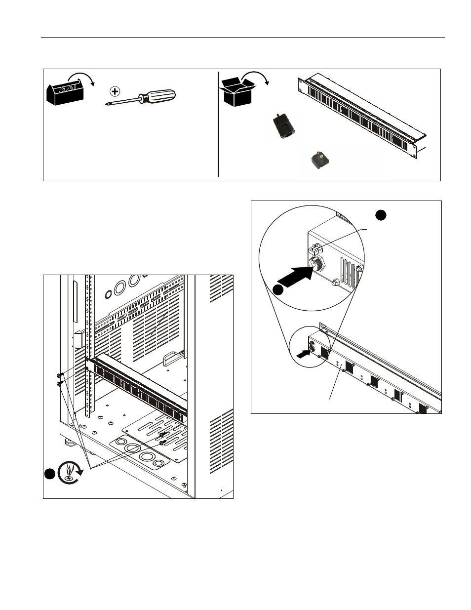 Tools / hardware / parts assembly and installation | CHIEF NAF15BA User Manual | Page 3 / 4