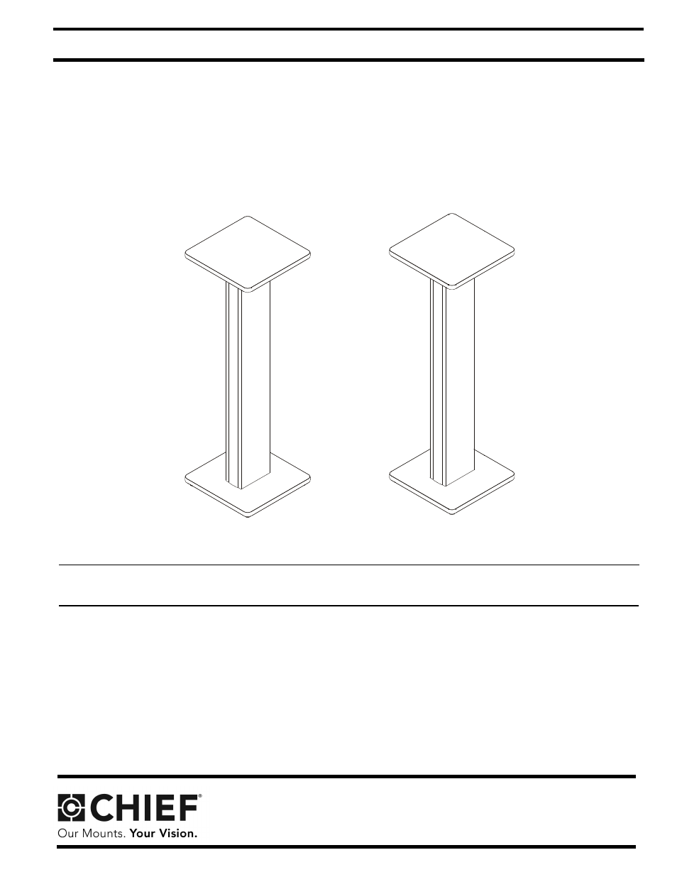 CHIEF ESS42 User Manual | 8 pages